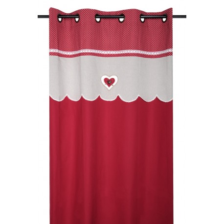 Draperie dormitor Lyna rosie