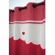 Draperie dormitor Lyna rosie - detaliu