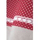 Draperie dormitor Lyna rosie - detaliu