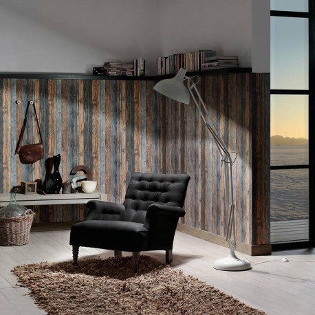Decorare cu Tapet vlies Lemn vintage