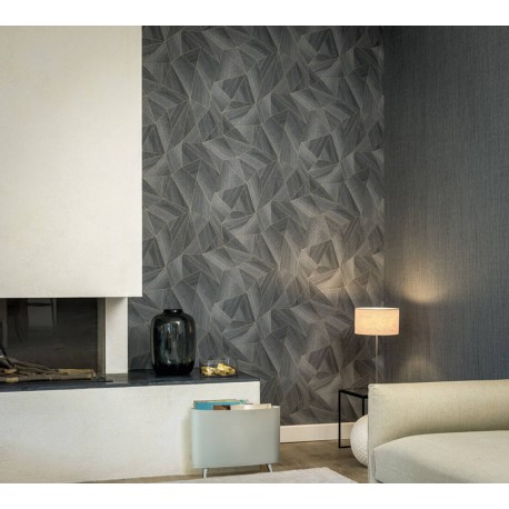 Decorare cu Tapet Lemn cu incrustatii aurii