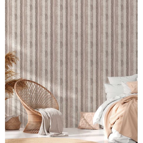 Decorare cu Tapet Lemn vintage bej
