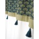 Draperie alba exotica Greenmood - detaliu