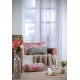 Decorare cu Perdea florala Boudoir alb-gri