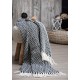 Pled canapea Sioux cu franjuri - decorare