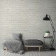 Decorare cu Tapet Caramizi vopsite alb-bej