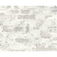 Tapet Caramida antica alb-gri