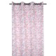 Draperie blackout roz cu floricele