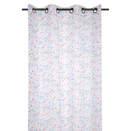Perdea copii cu floricele multicolore