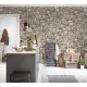 Tapet living Perete granit - decorare