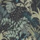Tapet negru cu plante exotice