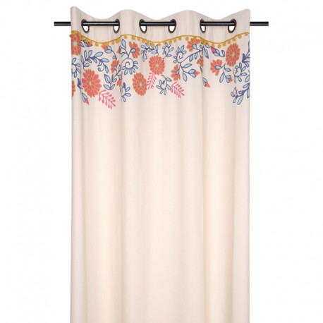 Draperie bej cu flori Anya