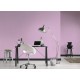 Decorare cu Tapet roz - beton vopsit