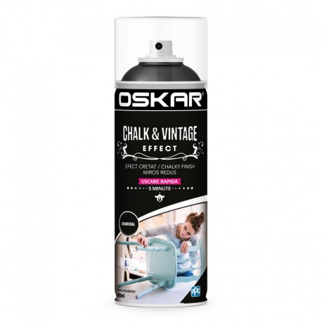 Vopsea creta spray Oskar Charcoal