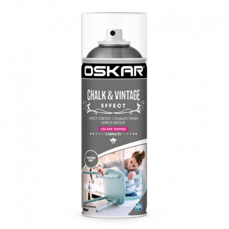 Vopsea creta spray Oskar Dolphin Grey
