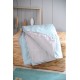 Patura bleu cu doua fete - decorare