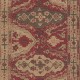 Tapet rustic etno rosu-bej