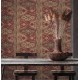 Tapet rustic etno rosu-bej - decorare