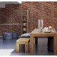 Tapet rustic etno rosu-bej - decorare