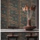 Decorare cu Tapet rustic etno turcoaz-bej