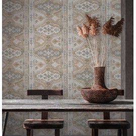 Tapet rustic etno bej