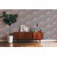 Decorare cu Tapet oriental mozaic bleu-bej