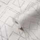 Tapet geometric Ava alb - detaliu