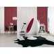 Tapet geometric Ava rosu burgund - decorare