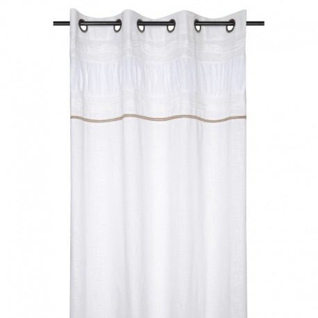 Draperie rustica alba Rebecca