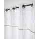 Draperie rustica alba Rebecca - detaliu