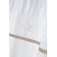 Draperie rustica alba Rebecca - detaliu