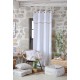 Draperie rustica alba Rebecca - decorare