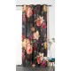 Draperie catifea cu flori roz Pivoine