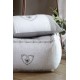 Perna podea pouf Pauline alb-gri - decorare