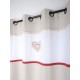 Draperie dormitor Amelia cu inimioara - detaliu