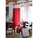 Draperie rosie rustica Pauline - decorare