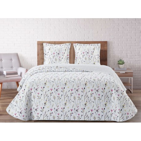 Cuvertura pat cu flori Scarlet
