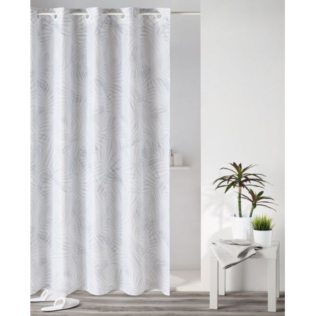 Perdea de dus cu model vegetal Palma