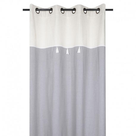 Draperie gri rustica Clemence