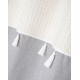 Draperie gri rustica Clemence - detaliu