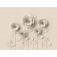 Fototapet 3D floral bej