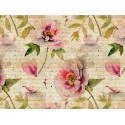 Fototapet Bujori Shabby Chic