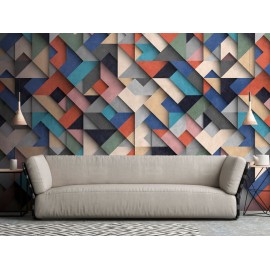 Fototapet geometric multicolor