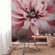 Fototapet living Flori roz - decorare