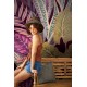 Fototapet eclectic cu model vegetal - decorare