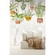 Fototapet living cu motive botanice - decorare