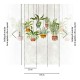 Fototapet living cu motive botanice - dimensiuni