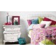 Tapet fete Linii ondulate roz - decorare