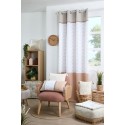 Draperie bumbac alb-bej Achillea
