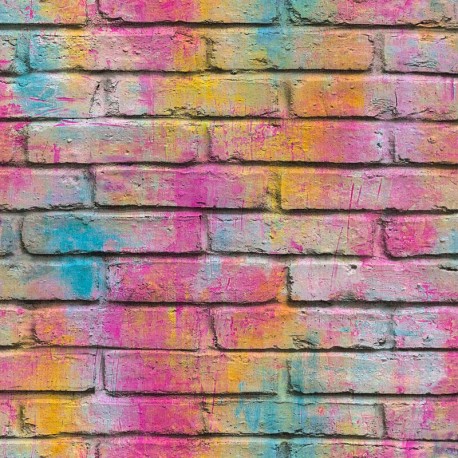 Tapet Caramida Graffiti multicolor